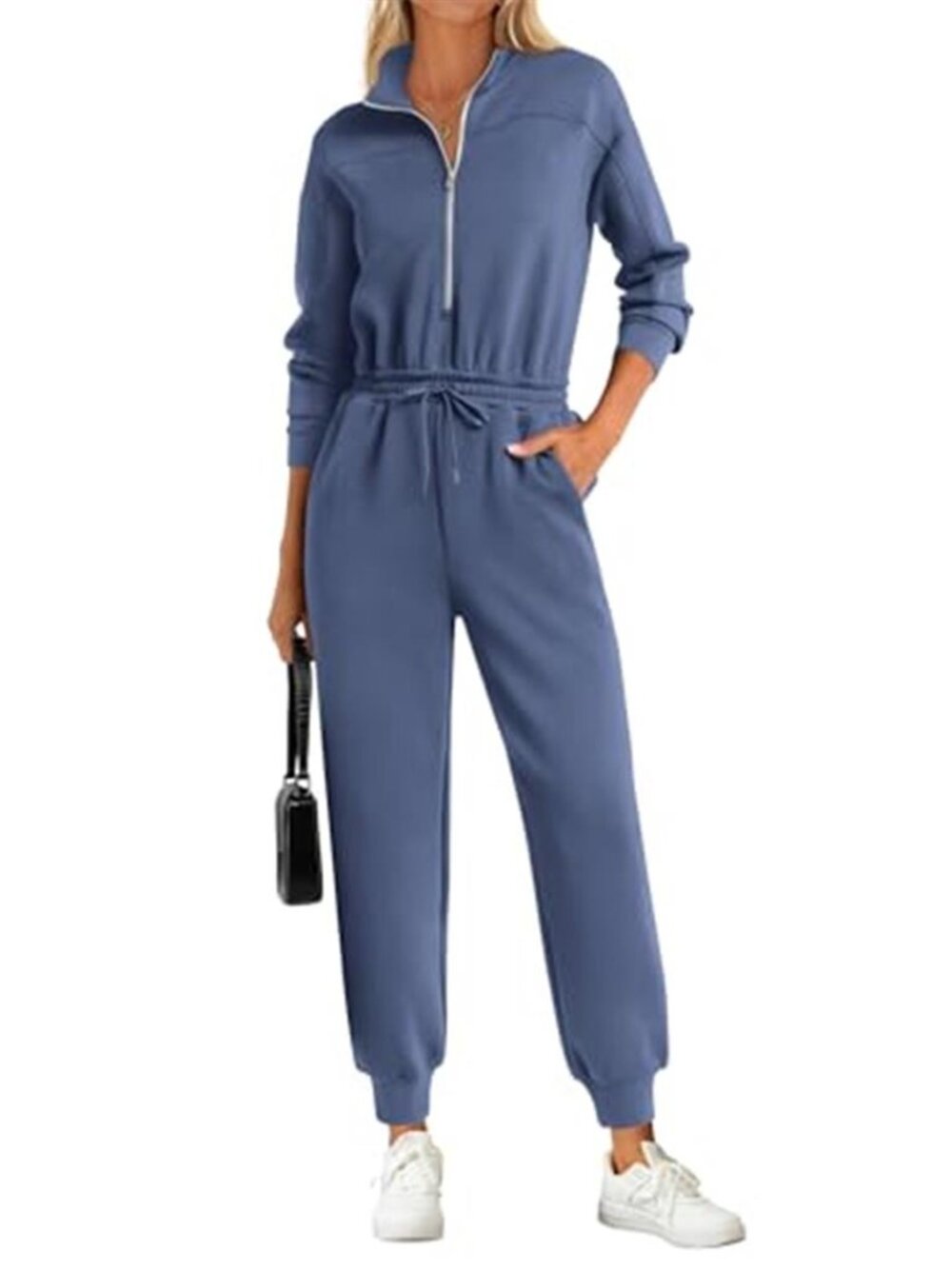 Women's Long Sleeve Jumpsuit Fall One Piece Travel Outfit